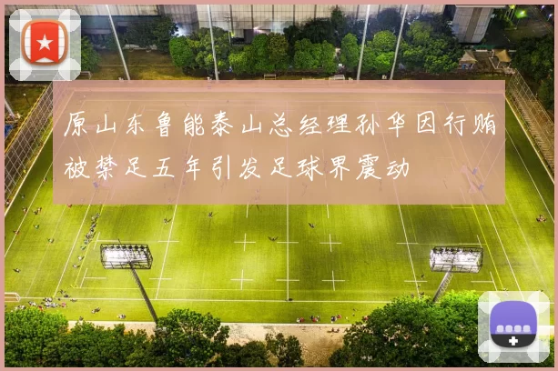 原山东鲁能泰山总经理孙华因行贿被禁足五年引发足球界震动