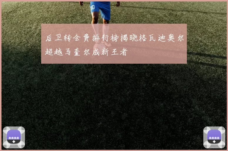 后卫转会费排行榜揭晓格瓦迪奥尔超越马奎尔成新王者